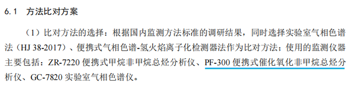 《固定污染源廢氣總烴、甲烷和非甲烷總烴的測定便攜式催化氧化-氫火焰離子化檢測器法》